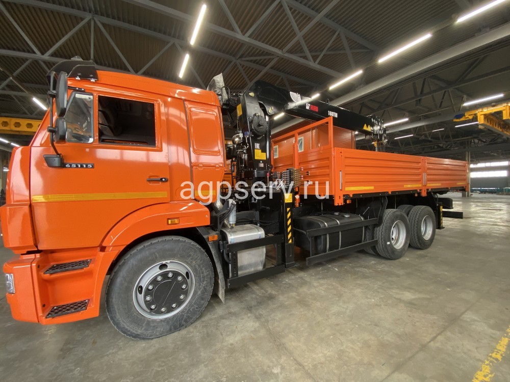 Автомобиль бортовой 438230 на шасси Камаз 65115-73094-50 с КМУ HIAB 160TM-6