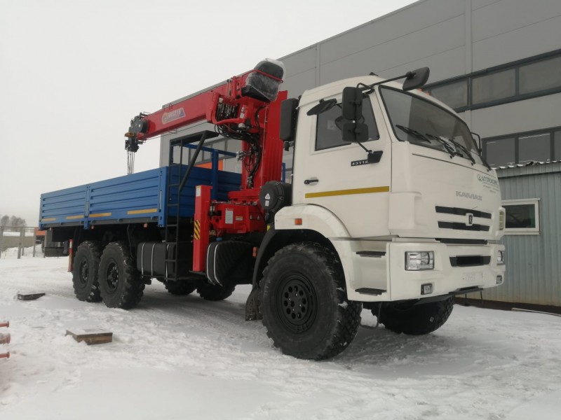 Автомобиль бортовой 438240 на шасси Камаз 43118-23027-50 с КМУ HORYONG HRS216
