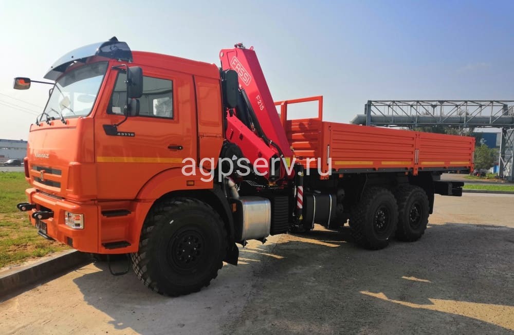 Автомобиль бортовой 438240 на шасси Камаз 43118-23027-50 с КМУ Fassi F215A.0.22