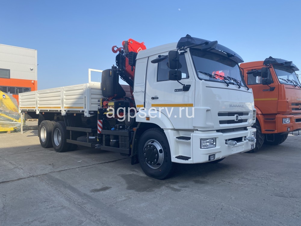 Автомобиль бортовой 438230 на шасси Камаз 65115-3094-48 с кму Fassi F215A.0.22