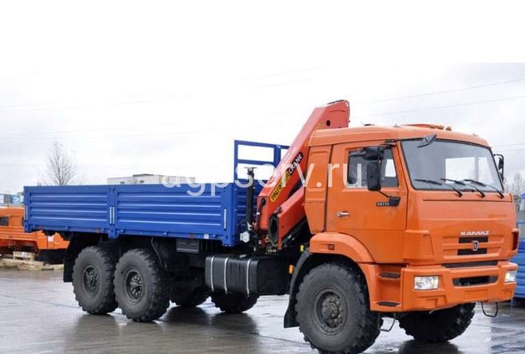 Автомобиль бортовой 438240 на шасси КАМАЗ 43118-73094-50 С КМУ PALFINGER PK23500