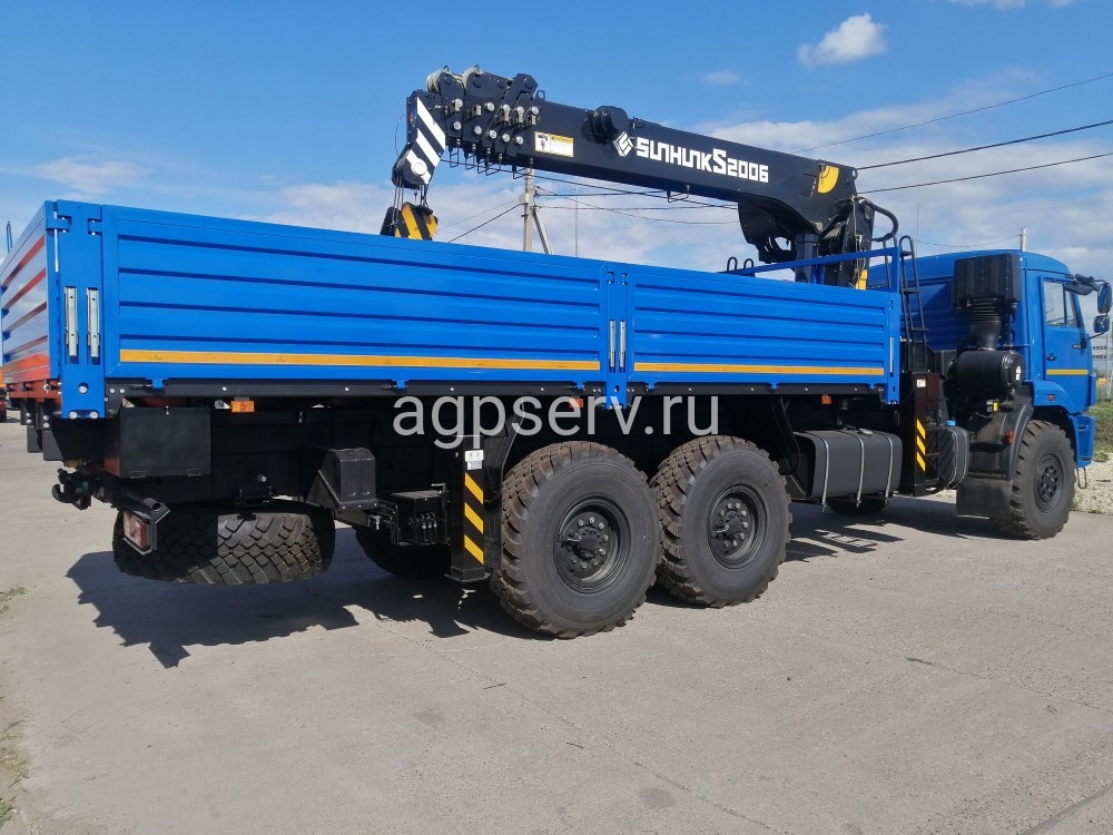 Автомобиль бортовой 438240-02 на шасси КАМАЗ 43118-73094-50 с КМУ SUNHUNK 2006