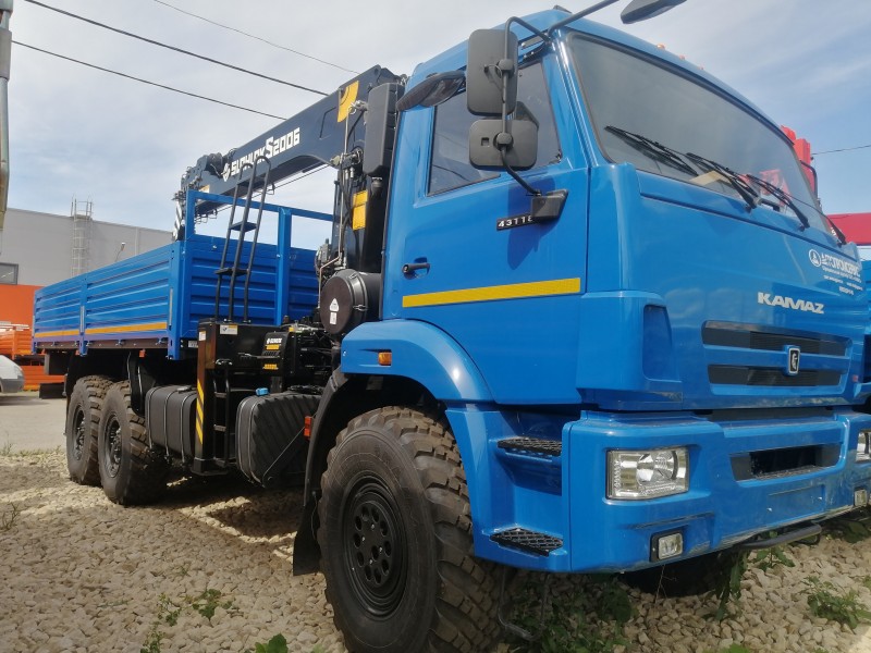 Автомобиль бортовой 438240-02 на шасси КАМАЗ 43118-73094-50 с КМУ SUNHUNK 2006