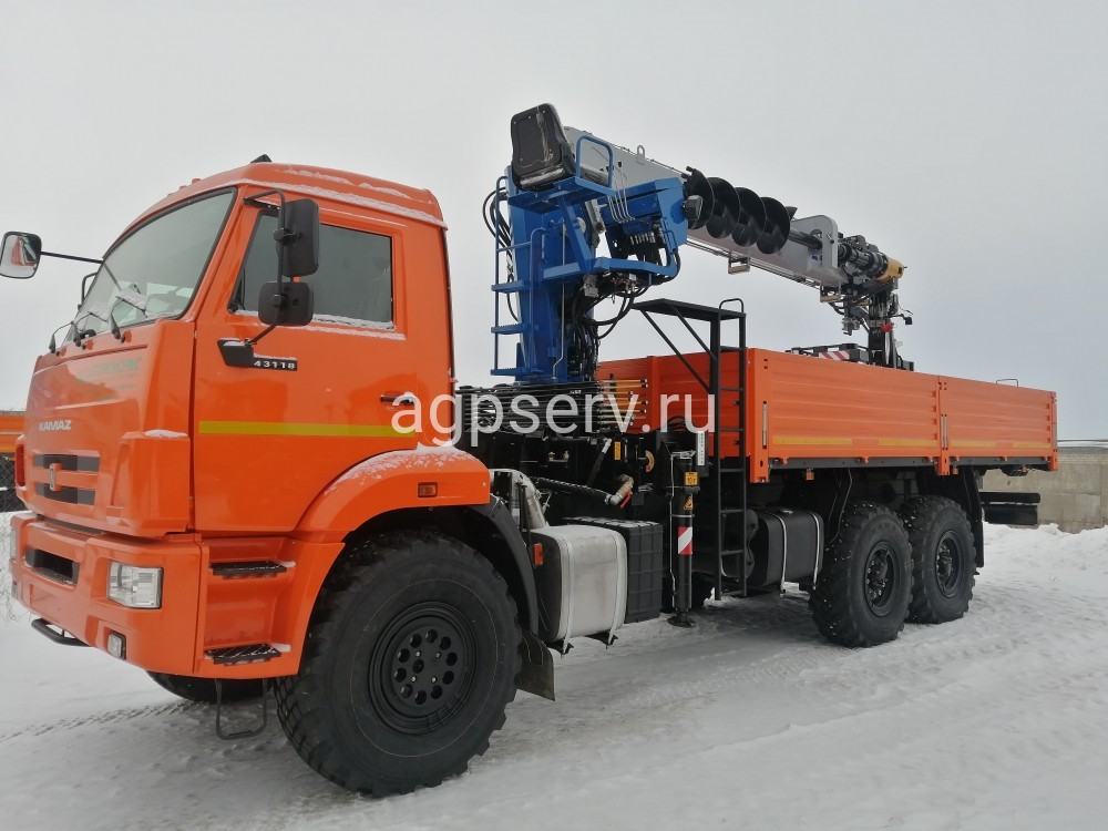 Автомобиль бортовой 438240-02 на шасси КАМАЗ 43118-73094-50 с КМУ-150 ГАКЗ