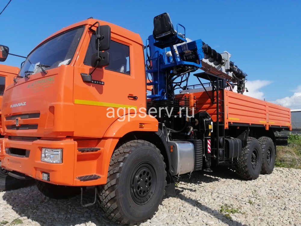 Автомобиль бортовой 438240-02 на шасси КАМАЗ 43118-73094-50 с КМУ-150 ГАКЗ