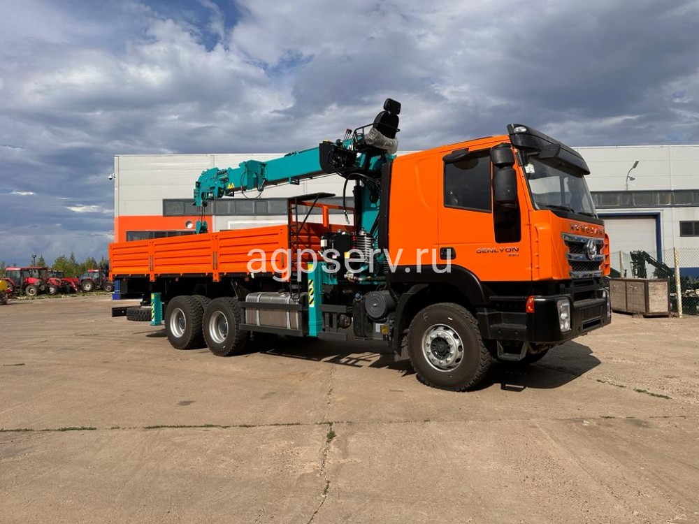 Автомобиль бортовой 4382Н0 на шасси HONGYAN CQ3346HV39D с КМУ HKTC8026